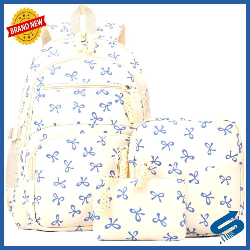 Coquette Kawaii Backpack Set Nylon Daypack Rucksack Functional Spacious